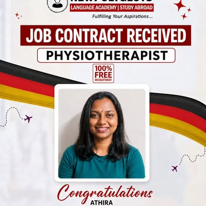 Job Contract Received Physiotherapist Athira Newpolyglots
