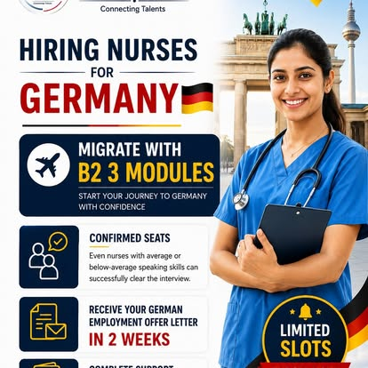 Hiring Nurses for Germany B2 3 Modules Offer Letter in 2 Weeks Newpolyglots