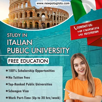 Study in Italian Public University free education Newpolyglots