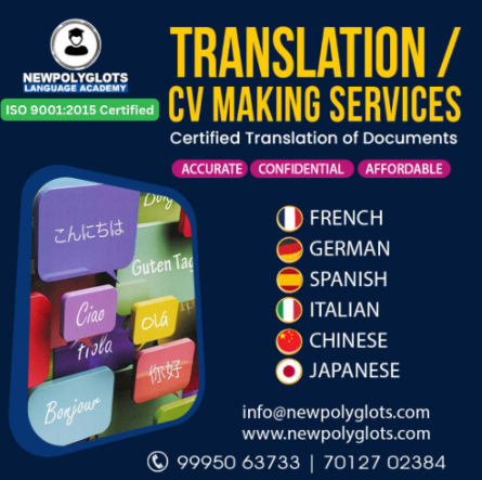ISO Certified document translation and CV making services Newpolyglots